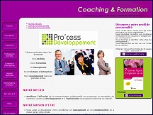 Aper�u du site Pro'cess Developpement - coaching, formations, management des hommes