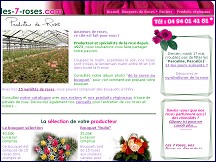 Aperu du site 7 Roses - Expdition de roses