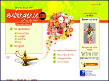 Aperu du site Aubongenie.com - Fleuriste en ligne