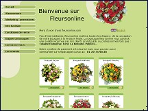 Aperu du site Fleursonline.com