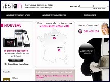 Aper�u du site Resto In - livraison de plats gastronomiques � domicile et au bureau