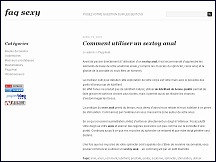 Aper�u du site FaqSexy.com - questions et r�ponses sur les sextoys