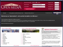 Aperu du site Openmedia - annonces immobilires dans toute la France