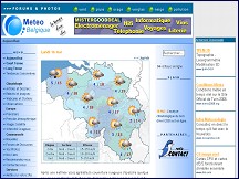 Aperçu du site Meteobelgique.be