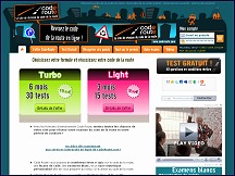 Aperu du site CodeRoute.com - rviser le code de la route en ligne