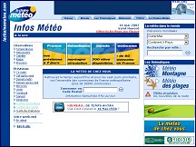 Aper�u du site Lachainemeteo - pr�visions m�t�o � 12 jours, la m�t�o en France
