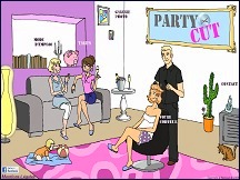 Aper�u du site Party Cut - service de coiffure � domicile Bas-Rhin Alsace