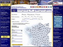 Aperu du site Immovision.com - location et vente de biens immobiliers, France et l'tranger