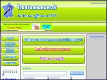 Aperu du site Trouvannonces.fr - petites annonces gratuites de particuliers et professionnels