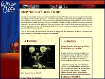 Aperçu du site Maison Théâtre - Accueil