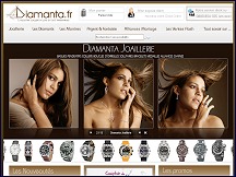 Aperu du site Diamanta - bijouterie joaillerie, horlogerie, montres de marque