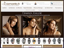 Aper�u du site Diamanta - bijouterie joaillerie, horlogerie, montres de marque