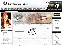 Aperu du site Vos Bijoux - bijouterie en ligne, bijoux en or, argent et fantaisie