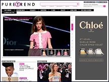 Aper�u du site Pure Trend - site d'actualit�s et tendances dans la mode