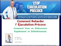 Aperu du site Stop-ejaculation-precoce.fr - traitement pour retarder l'jaculation prcoce