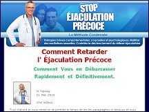 Aper�u du site Stop-ejaculation-precoce.fr - traitement pour retarder l'�jaculation pr�coce