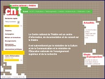 Aperçu du site Centre National du Théâtre