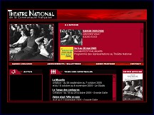 Aperçu du site Théatre National de Bruxelles