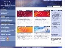 Aperu du site CSA - Conseil Suprieur de l'Audiovisuel
