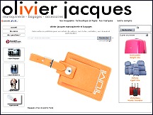Aperu du site Olivier Jacques - bagages et maroquinerie de marque