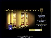 Aperçu du site Théâtre des Champs-Élysées
