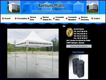 Aper�u du site Barnum-pliant.com - sp�cialiste du barnum neuf et occasion, vente en ligne