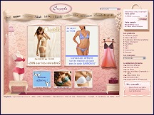 Aperu du site Orcanta - boutique de lingerie fminine de grandes marques