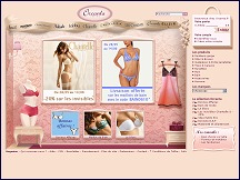 Aper�u du site Orcanta - boutique de lingerie f�minine de grandes marques