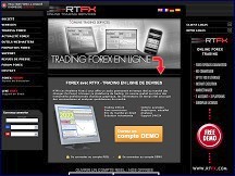 Aperu du site Real Time Forex - plateforme de trading Forex en ligne, compte dmo gratuit