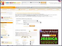 Aperu du site Free Scores - tlchargement partitions gratuites, boutique partitions musicales