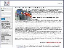 Aperu du site Cyber Parlement - changes et dbats sur la vie politique franaise