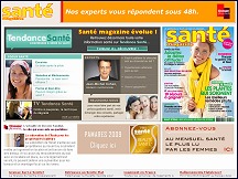 Aperu du site Sant Magazine - revue mensuelle consacre aux questions de sant et bien-tre