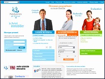 Aper�u du site Notaires de France, annonces immobili�res, conseils, tendances march� immobilier