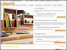 Aperu du site LEdito.com - mobilier contemporain L'Edito, meubles en bois sur mesure