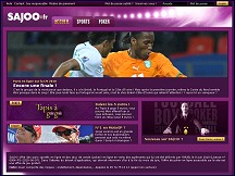 Aperu du site Sajoo.fr - paris sportifs en ligne SajOO, plus de 7000 paris sportifs