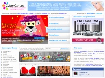 Aperu du site Cybercartes - 10000 cartes virtuelles gratuites pour toutes les occasions