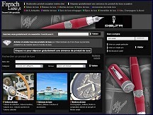 Aperu du site FrenchLuxe - annonces de revente produits de luxe, enchres objets de luxe