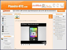 Aper�u du site Plan�te HTC - tests et forum smartphones HTC, logiciels et applications HTC