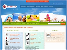 Aper�u du site Baby-Lux.com - articles de pu�riculture de grandes marques 