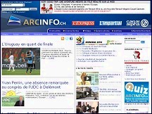 Aperu du site Arcinfo.ch - actualits rgionales suisses: Neuchtel, Jura bernois, Val-de-Ruz