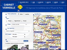 Aperu du site Cabinet Vermeille - rseau d'agences immobilires dans l'ouest parisien