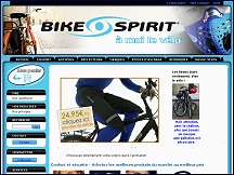 Aperçu du site Bike Spirit - boutique d'accessoires pour les vélos et les cyclistes