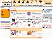 Aperu du site Animamoot - animalerie en ligne, articles pour les animaux