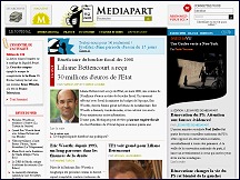 Aperu du site Mediapart.fr - journal quotidien d'information en ligne Mediapart