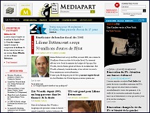 Aper�u du site Mediapart.fr - journal quotidien d'information en ligne Mediapart