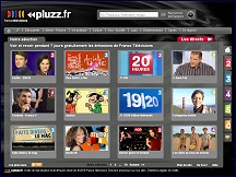Aperu du site Pluzz - rediffusion en ligne des programmes France Tlvisions, podcasts vido