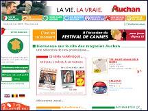Aper�u du site Auchan France - courses en ligne non alimentaire, catalogues Auchan