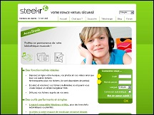 Aperu du site steekR - service de stockage en ligne scuris de fichiers, documents et photos
