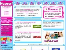 Aperu du site Neosurf - carte prpaye pour acheter en ligne sans carte bancaire