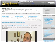 Aperu du site Escrocs du Net - conseils et tmoignages pour viter les arnaqueurs du net